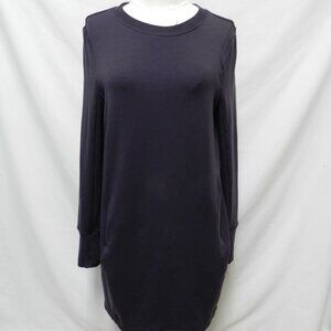 Athleta knit Shirt Dress purple dress w/ Pockets sweatshirt Size Sz Medium Md M